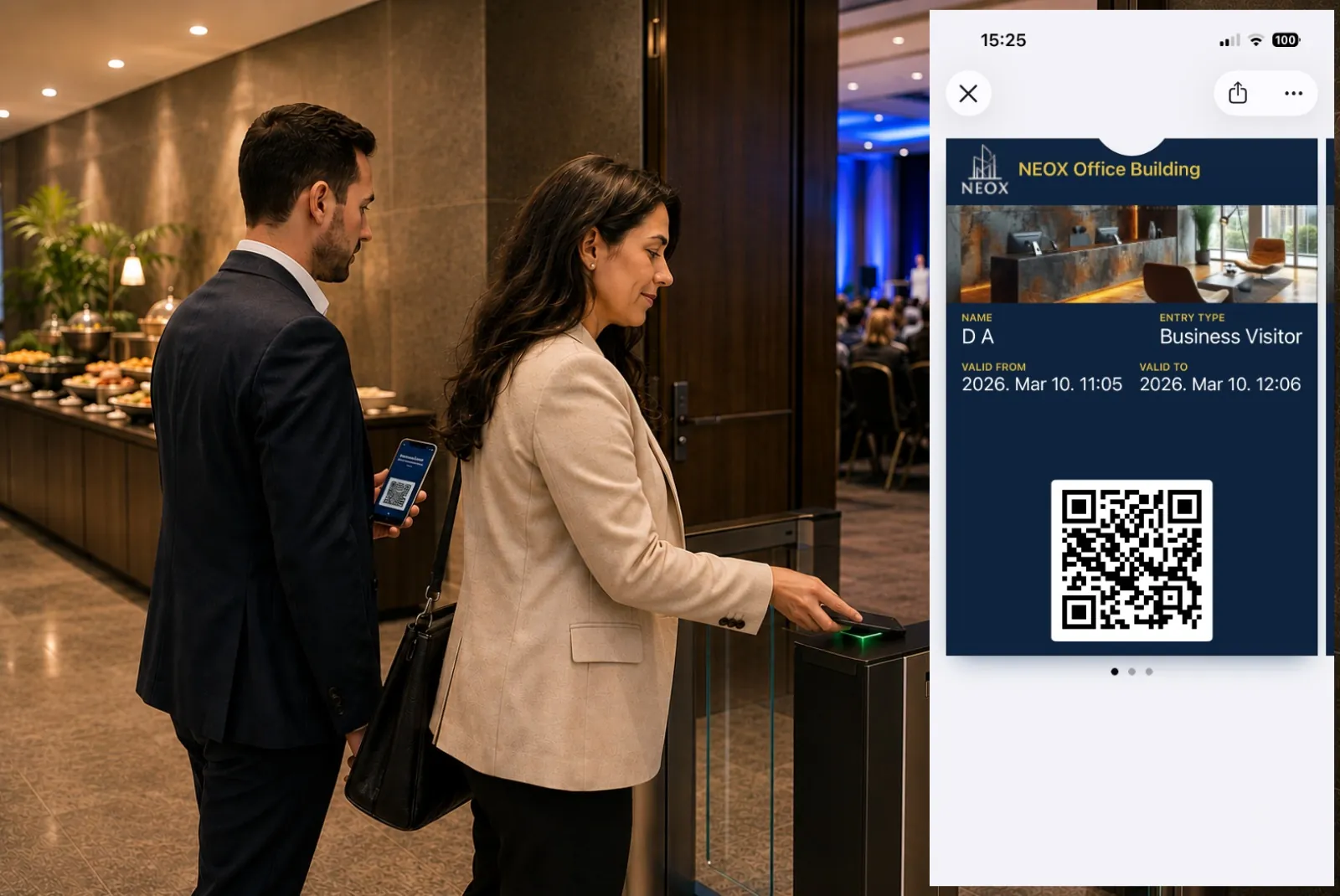 Events & Engagement screen in the NEOX Infinity app
