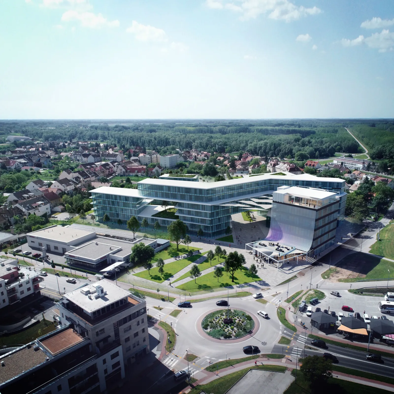 Science Park / Campus 2 – aerial visualisation