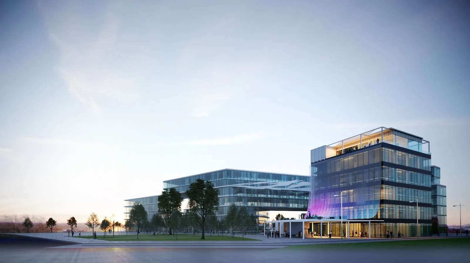 Science Park / Campus 2 – evening visualisation